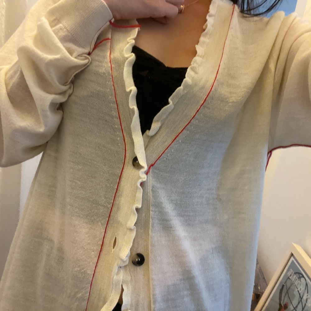 NWOT Maison Margiela cardigan wool silk blend - Picture 3 of 7